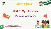 小学人教版 (PEP)Unit 1 My classroom Part B课堂教学课件ppt