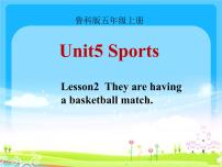 小學(xué)英語魯科版 (五四制)五年級(jí)上冊(cè)Lesson 2 They are having a basketball match.教案配套課件ppt