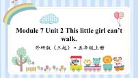 小学英语外研版 (三年级起点)五年级上册Unit 2 This little girl can’t walk.图片ppt课件