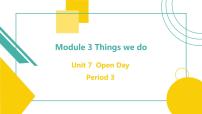 小学英语沪教版五年级下册Module 3 Things we doUnit 7 Open day教学课件ppt