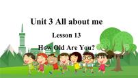 小学英语冀教版 (三年级起点)四年级下册Lesson 13 How Old Are You?课堂教学课件ppt