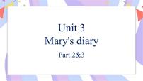 英语六年级下册Unit 3 mary's diary优质课件ppt