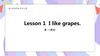 小学英语Lesson 1 I like grapes.精品课件ppt