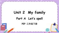 小学英语Unit 2 My family Part A一等奖ppt课件