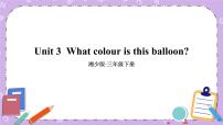 湘少版三年级下册Unit 3 What colour is balloon?优秀ppt课件