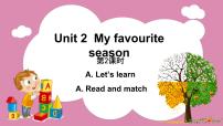 人教版 (PEP)五年级下册Unit 2 My favourite season Part A背景图课件ppt