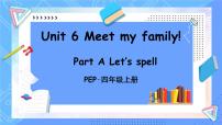 人教版 (PEP)四年级上册Unit 6 Meet my family! Part A图片课件ppt