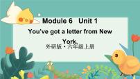 外研版 (三年级起点)六年级上册Module 6Unit 1 You’ve got a letter from New York.图文ppt课件