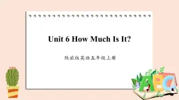 陕旅版（三起）英语五年级上册-Unit 6 How Much Is It？  Period 3  课件