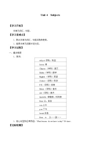 滬教牛津版(六三制三起)四年級下冊Module 2 My favourite thingsUnit 4 Subjects導(dǎo)學(xué)案