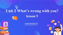 【核心素養(yǎng)】北京版英語(yǔ)四下 Unit 2《What's wrong with you？》Lesson 5 課件+教案+練習(xí)+素材