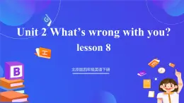 【核心素養(yǎng)】北京版英語(yǔ)四下 Unit 2《What's wrong with you？》Lesson 8 課件+教案+練習(xí)+素材
