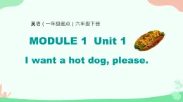 Module 1 Unit 1 I want a hot dog,please. （課件）外研版（一起）英語六年級(jí)下冊