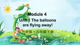 外研版六年級英語下冊Module 4 Unit 1課件