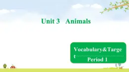 开心版小学英语三年级上级上册 U3 Vocabulary & Target 课件