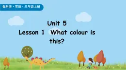 鲁科版（五四制）（2024）三年级上册英语 Unit 5  Lesson 1  What colour is this？课件+素材