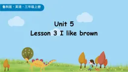 鲁科版（五四制）（2024）三年级上册英语 Unit 5   Lesson 3 I like brown课件+素材