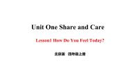 小學(xué)英語Unit 1 Why are you so happy? Lesson 1教學(xué)課件ppt