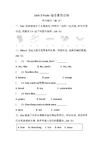 小學(xué)英語(yǔ)科普版（2024）四年級(jí)上冊(cè)（2024）Unit 3 Fruits優(yōu)秀練習(xí)題