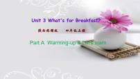 小學(xué)英語Unit 3 What's for Breakfast?優(yōu)秀單元測(cè)試課堂檢測(cè)