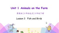 小学英语冀教版 (三年级起点)三年级下册Lesson 3 Fish and Birds一等奖ppt课件