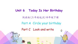 Unit 6 Today is her birthday 第一課時 課件+素材