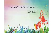 科普版三年级下册Lesson 5 Let's run a race课文配套课件ppt