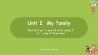 小学英语人教版 (PEP)三年级下册Unit 2 My family Part B示范课课件ppt