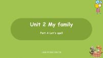 人教版 (PEP)三年级下册Unit 2 My family Part A图文ppt课件