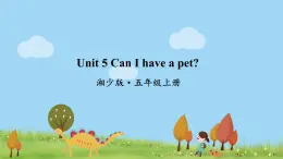湘少版英語五年級(jí)上冊(cè) Unit 5  Can I have a pet PPT課件+素材