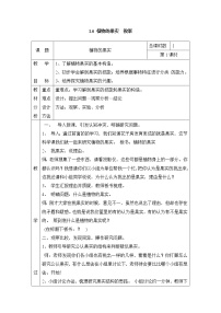 科學(xué)粵教粵科版6 植物的果實(shí)表格教案設(shè)計(jì)