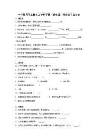 小學(xué)蘇教版 (2017)3.上好科學(xué)課隨堂練習(xí)題