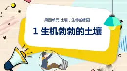 新大象科學(xué)三下 4.1 生機(jī)勃勃的土壤 課件PPT+教案