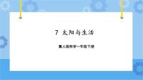 冀人版 (2017)一年級下冊7 太陽與生活優(yōu)秀ppt課件