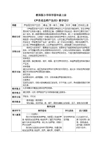 小學(xué)科學(xué)教科版 (2017)四年級(jí)上冊(cè)2.聲音是怎樣產(chǎn)生的優(yōu)秀教學(xué)設(shè)計(jì)