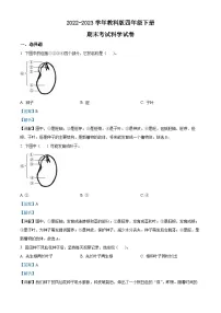 2022-2023学年河南省信阳市息县教科版四年级下册期末考试科学试卷（解析版）