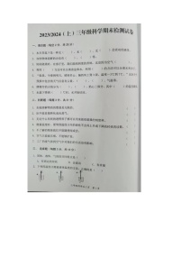 安徽省阜阳市临泉县2023-2024学年三年级上学期期末科学试题