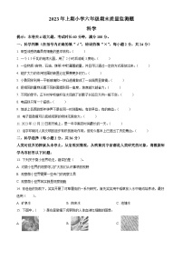 2023-2024学年湖南省怀化市通道县教科版六年级上册期末考试科学试卷（原卷版+解析版）