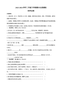 2023-2024學(xué)年教科版三年級(jí)科學(xué)下學(xué)期期末全真模擬試卷（含答案解析）