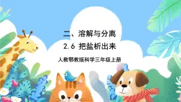 【核心素養(yǎng)新課標】2.6《把鹽析出來》課件+教案+素材