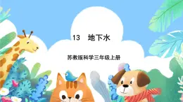 【新课标】苏教版（2017）科学三年级上册 4.13 地下水 课件+教案+素材