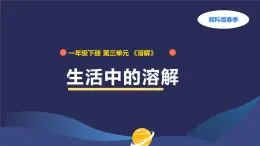 （湘科版2024）一年級科學下冊 3.9生 活 中 的 溶 解（課件+教案）