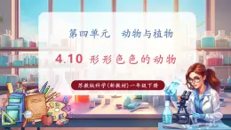 【核心素養(yǎng)優(yōu)質(zhì)課】蘇教版一年級下冊科學(xué)4.10《形形色色的動(dòng)物》（教學(xué)課件+同步教案含反思）