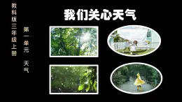 教科版小学科学三年级上册 1.1《我们关心天气》 课件