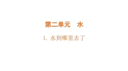 小學(xué)科學(xué)新教科版三年級(jí)上冊2.1.水到哪里去了教學(xué)課件（2025秋）