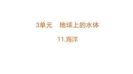 苏教版（2024）科学三年级上册 3.11 海洋（课件）