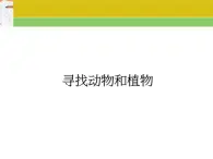 冀教版（三起）科學(xué)三年級上冊3《尋找動物和植物》課件