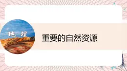 地理仁愛科普版八上3.1重要的自然資源 課件+教案+練習