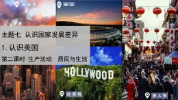 2024-2025学年晋教版地理七年级下册 7.1.2认识美国（生产活动与居民生活）课件