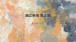 七年级上人教版美术第二单元第三课《我们的风采》课件PPT